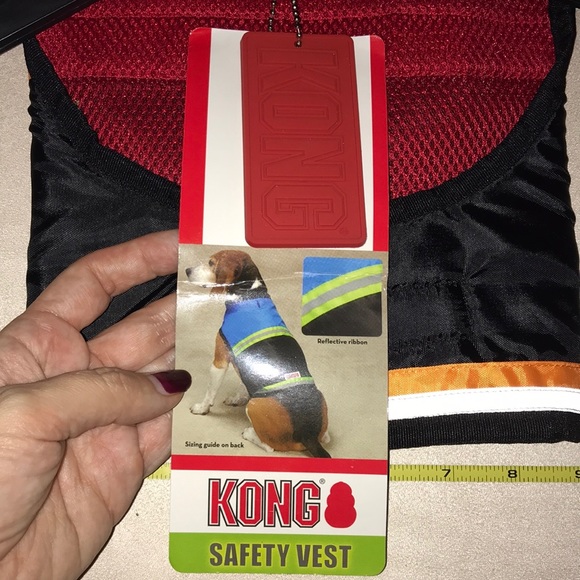 Pet Dog Animal Vest Jacket Reflective Kong Red - Picture 6 of 9